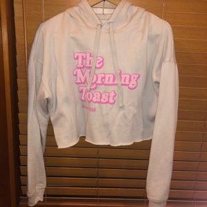 The Morning Toast Crop Hoodie